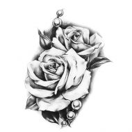 wzór tatuażu róża